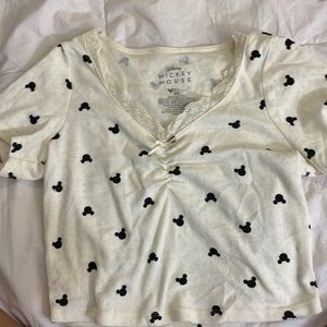 Cute mickie mouse crop top